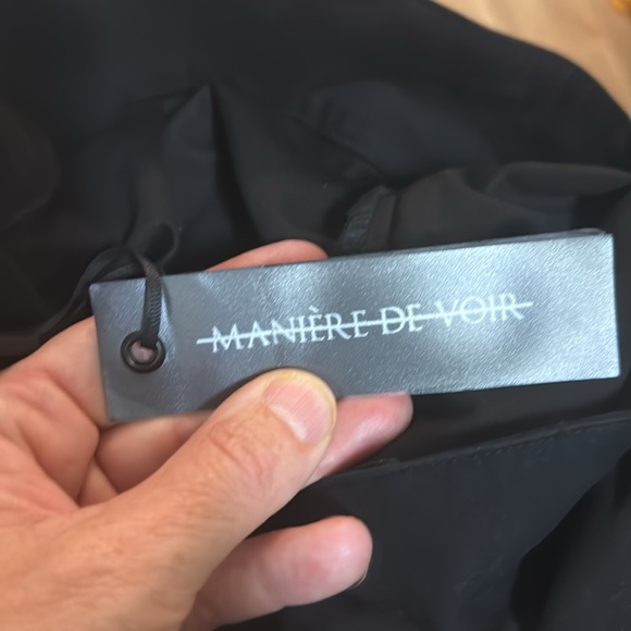 NWT Maniere de Voir Black Carpenter utility Trousers Strap, Belt size 16 - Picture 8 of 9